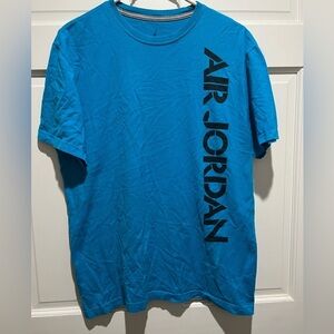 Air Jordan North Carolina Blue T-Shirt Size Large